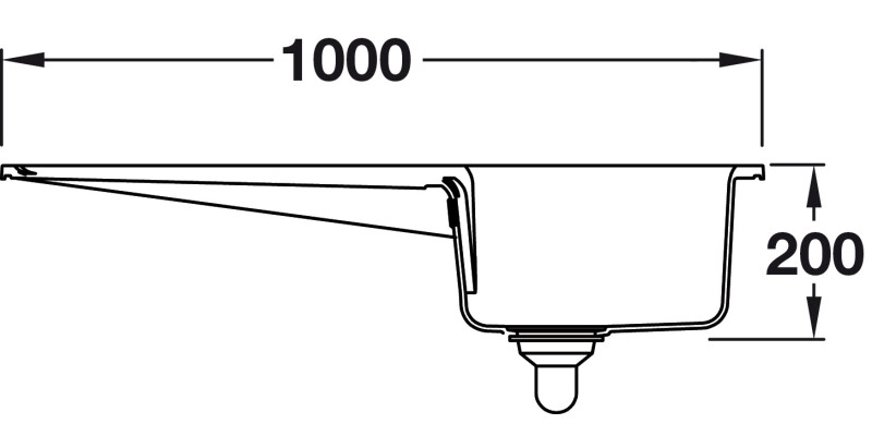 RM CRT10101WH/ Rustic Ceramic 1.0B Sink