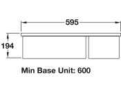 RM CRUB3314WH/ Rustique Ceram 1.5B Sink