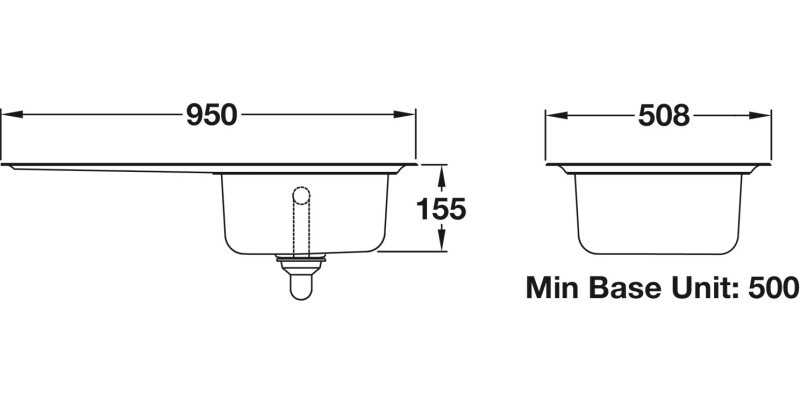 RM GL9501/ Glendale St/St 1.0B Sink