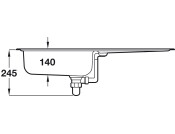 RM EL860/NC Euroline St/St 1.0B Sink