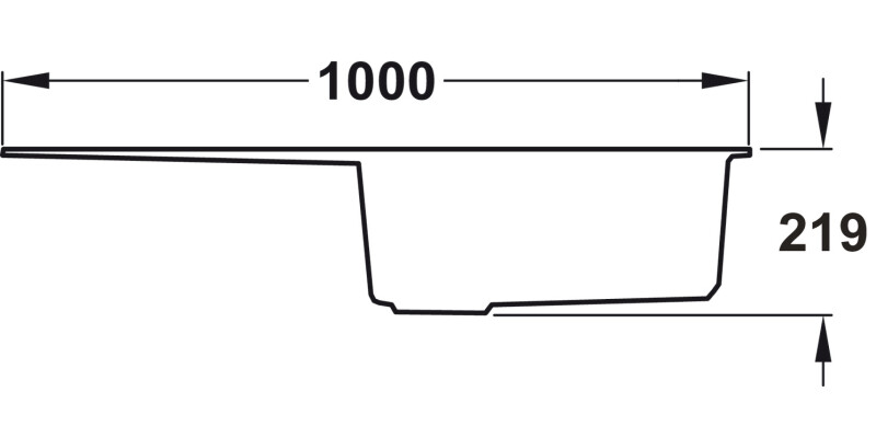 RM AND1051CW/ Andesite Ign 1.0B Sink Wht