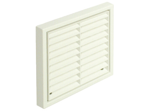 Sys4a Fix Louvre Grille Rec Spigot White