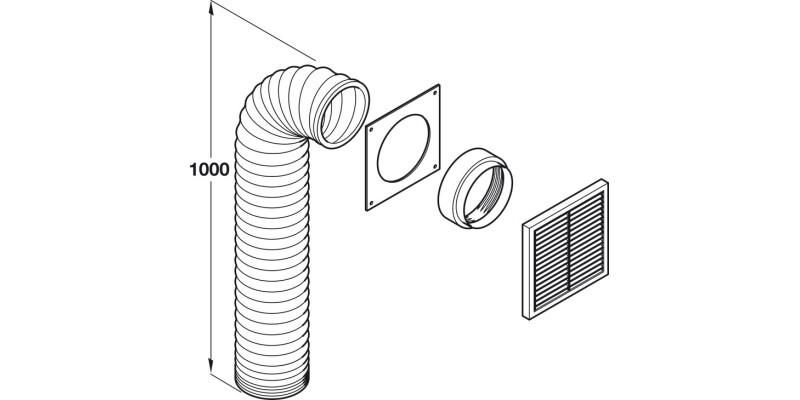 Sys5 Ducting Set x1m White