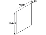 Stainless Steel S/B 900x750x0.9mm