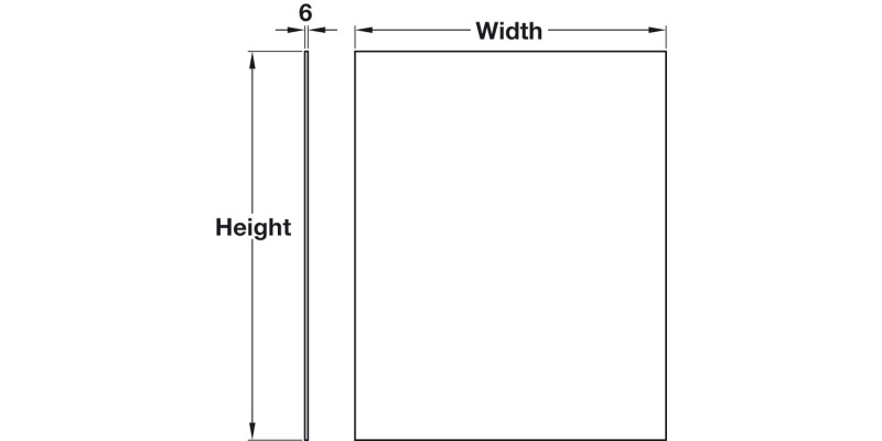 S/B 595x745mm Op.Glass Ruby