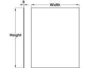 S/B 895x745mm Op.Glass Opal