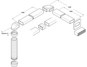 Sys5-5a Ducting Set x3m Brown