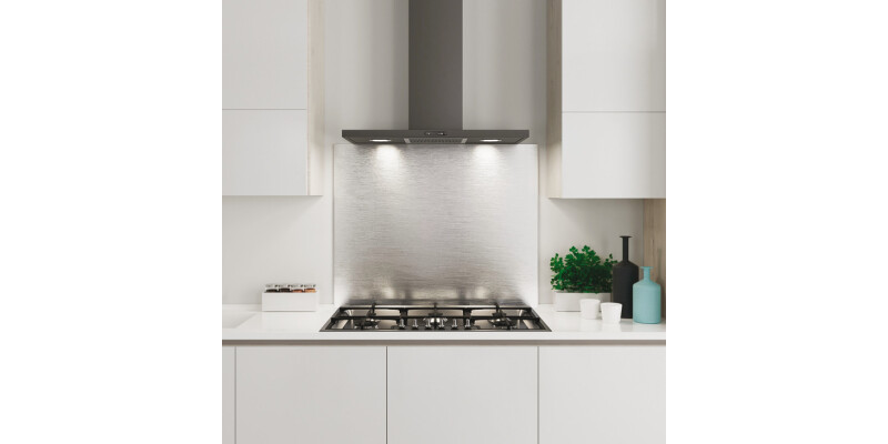 AluSplash S/B 800x900mm SSilver/BSteel