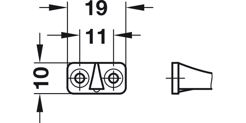 Flexible Flap Stay 200mm UH Pl Brown