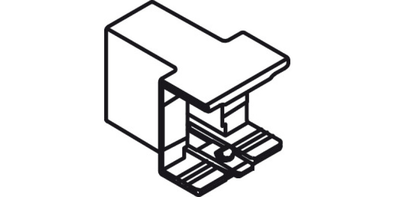 NovaPro Scala Divider Rail Clip Slv