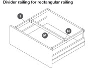 NovaPro Scala Divider Rail Clip Stn