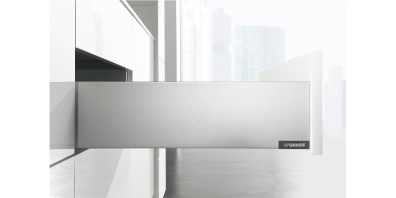 Drawer Set, 121 mm High, with Dynapro Tipmatic Runners, Vionaro