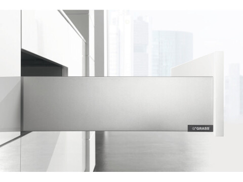 Drawer Set, 121 mm High, with Dynapro Tipmatic Runners, Vionaro