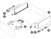Vionaro Drawer Set Tipmatic 185/400mm Gph