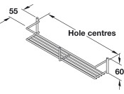 Spice/Pack Rack 1-Tier Linear 300x55mm