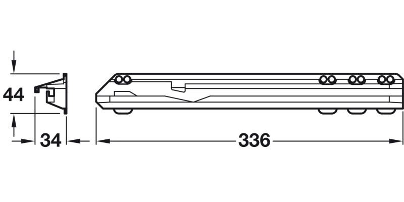 Basket Runners for 18mm Board White
