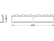 Cuisio Cutlery End Piece 473mm Gph