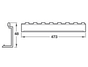 Cuisio Cutlery End Piece 473mm Gph