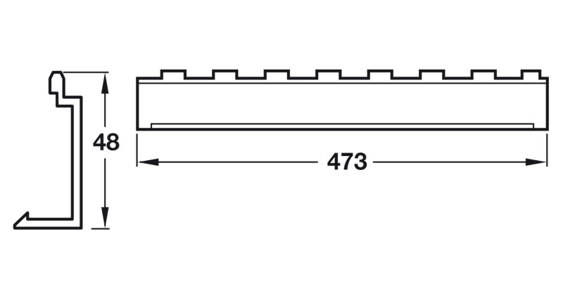 Cuisio Cutlery End Piece 423mm Gph