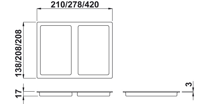 One2Four Waste Bin Lid 13.5L