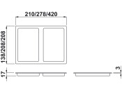 One2Four Waste Bin Lid 13.5L