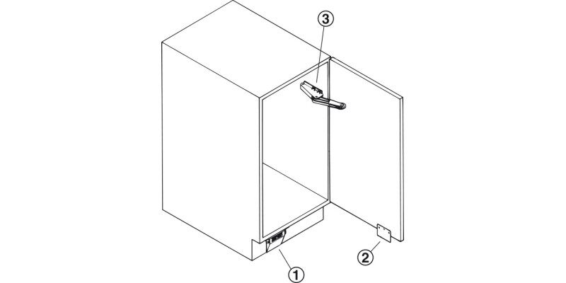 Hailo Foot Operated Dr Opener Hinged Drs