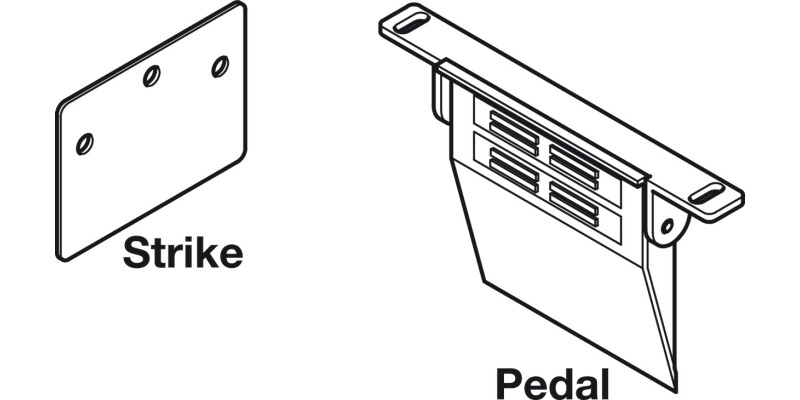 Hailo Foot Operated Dr Opener Hinged Drs