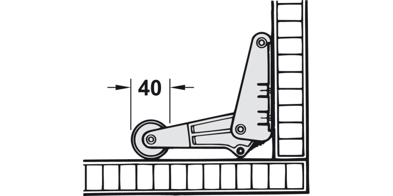 Hailo Foot Operated Dr Opener Hinged Drs