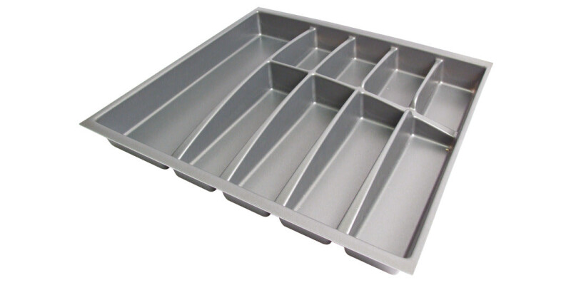 Plastic Cutlery Insert, Depths 423/473 mm, for Cabinet Widths 400-1000 mm, Anthr