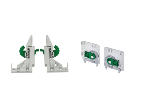 Dynapro Front/Rear Fix Clips 2D Adj Gry