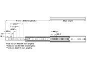 7957 BB Drawer Runner Full 150kg 457mm St Galv