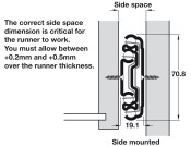7957 BB Drawer Runner Full 150kg 457mm St Galv