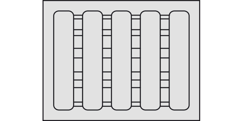 Variant D 28mm Tray for Instruments Wht