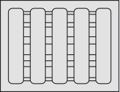 Variant D 28mm Tray for Instruments Wht
