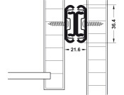 3630 BB Drawer Runner 2Way Full 40kg 400mm Blk