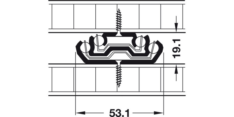 5321 BB Drawer Runner Full 160kg 500mm HGSS