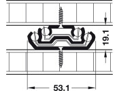 5321 BB Drawer Runner Full 160kg 500mm HGSS