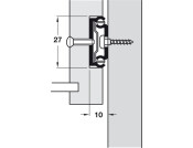 BB Drawer Runner 27mm Groove Sgl 12kg 406-696mm