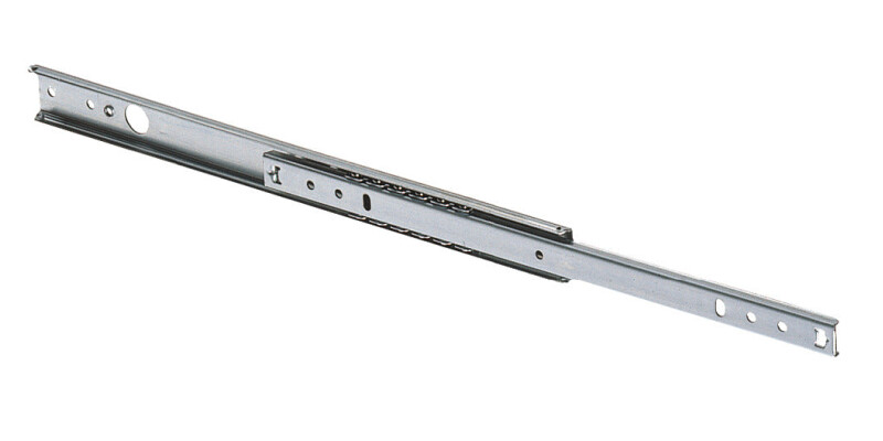 Ball Bearing Grooved Drawer Runners, Single Extension, Load Capacity 15 kg