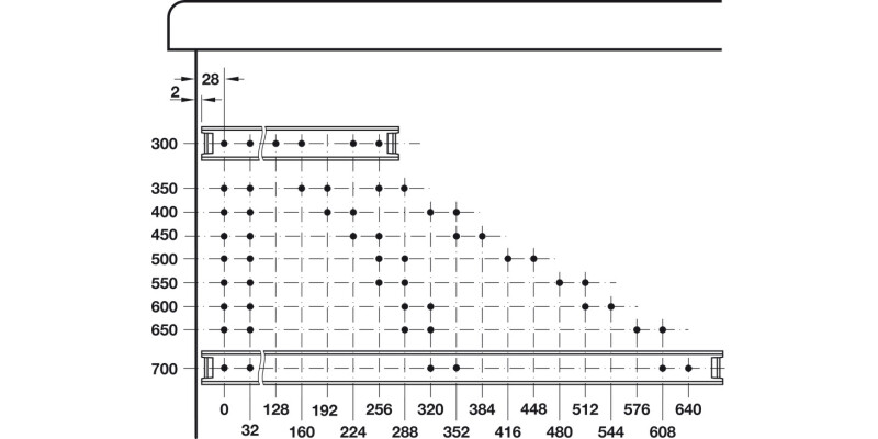 2026 BB Drawer Runner 2Way Sgl 40kg 500mm BZP