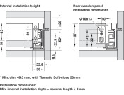 NovaPro Scala Drawer Set 40kg 63/450mm Stn