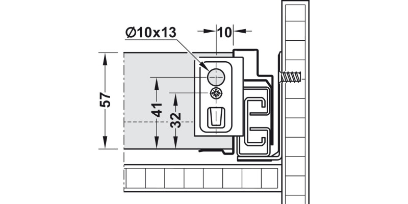 NovaPro Scala Drawer Set 40kg 63/450mm Stn