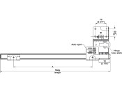 Accuride 1321 Pivot Sld DrRun Blk 659mm