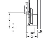 Accuride 1321 Pivot Sld DrRun Blk 659mm