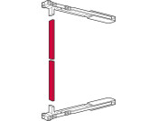 Connecting Bar 2500mm St Alu Col