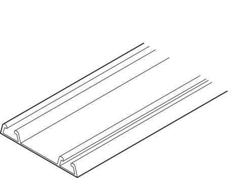 Double Lower Track, for Sliding Interior Doors, Junior-6 Classic
