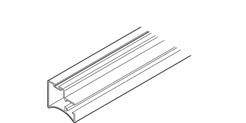 Japanese Door Hdl Profile 5.2m Alu Wht