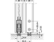 Aluflex 80 Cover Plug Vert Frame Profile
