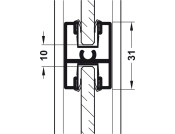 Aluflex 80 Cover Plug Vert Frame Profile