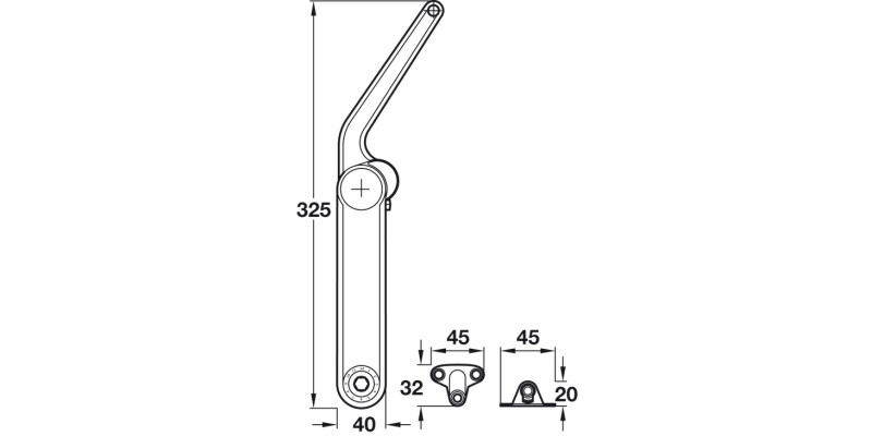 Maxi Lid Stay 37mm Model A NP